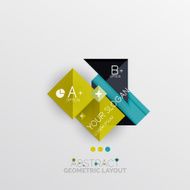 Modern abstract geometric info banner N208