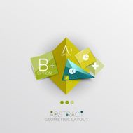 Modern abstract geometric info banner N209