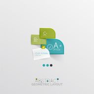 Modern abstract geometric info banner N210