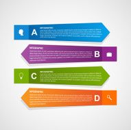 Abstract paper infographic template
