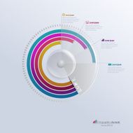 Business circle infographic template