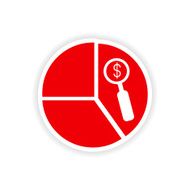 icon sticker realistic design on paper chart N7