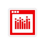 icon sticker realistic design on paper chart N8