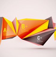 Geometric shapes in the air Vector abstract background N333