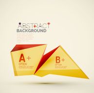 Geometric shapes with sample text Abstract template N268