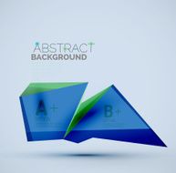 Geometric shapes with sample text Abstract template N270