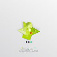 Modern abstract geometric info banner N211
