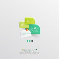 Modern abstract geometric info banner N212