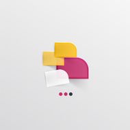Modern abstract geometric info banner N214
