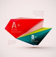 Geometric shapes in the air Vector abstract background N339
