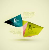 Geometric shapes in the air Vector abstract background N340