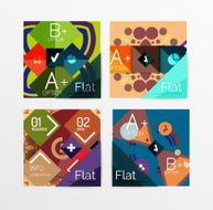 Set of abstract geometric shapes with options N67