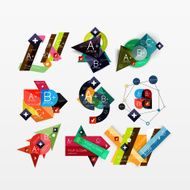 Paper graphics infographic web layouts N63