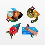 Paper graphics infographic web layouts N68