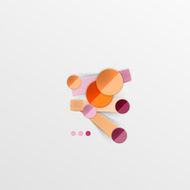 Modern abstract geometric info banner N215