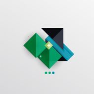 Modern abstract geometric info banner N217