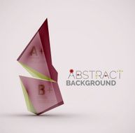 Geometric shapes with sample text Abstract template N272