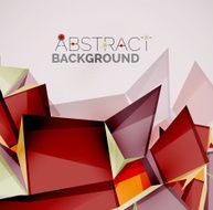 Geometric shapes with sample text Abstract template N273