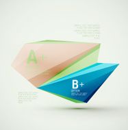 Geometric shapes in the air Vector abstract background N341