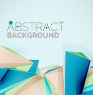 Geometric shapes in the air Vector abstract background N342