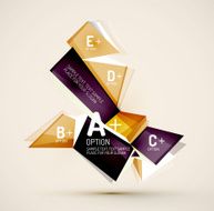Geometric shapes with sample text Abstract template N275