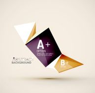 Geometric shapes with sample text Abstract template N278