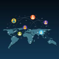 Social network design template