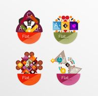 Set of abstract geometric shapes with options N74