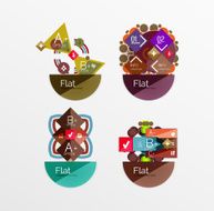 Set of abstract geometric shapes with options N75