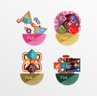 Set of abstract geometric shapes with options N77