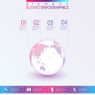 Modern Abstract network template infographic with place for your text