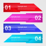 Vector illustration infographic rectangular shapes