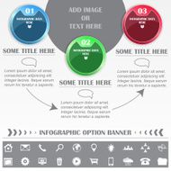 Infographic vector option banner