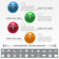 Infographic vector option banner N2