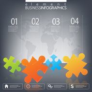 Modern infographic network template with place for your text N6