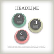 Infographic design template Business concept with 3 options N6