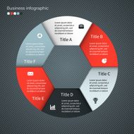 Modern vector info graphic for business project N113
