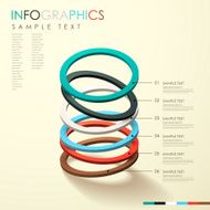 abstract 3d ring infographics