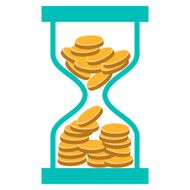 time is money infographics design vector illustration