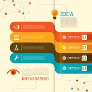 Modern info graphic with colorful elements
