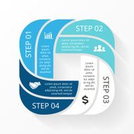 Vector circle infographic Template for cycle diagram graph presentation and N25