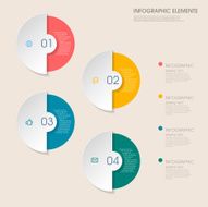 modern vector abstract pie chart infographic elements N2