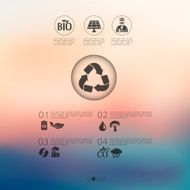 ecology infographic with unfocused background N27