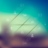 ecology infographic with unfocused background N29