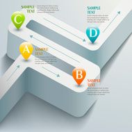 vector abstract 3d road infographics N5