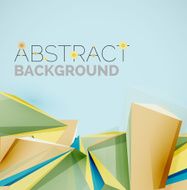Geometric shapes in the air Vector abstract background N349