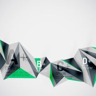 Geometric shapes in the air Vector abstract background N350
