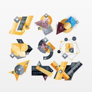Paper graphics infographic web layouts N71