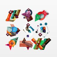 Paper graphics infographic web layouts N75