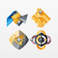 Paper graphics infographic web layouts N80